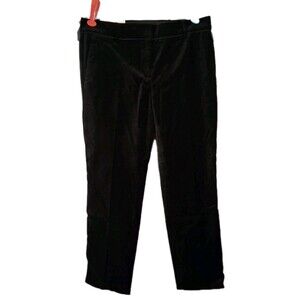 Ann Taylor Black Velvet Ankle Pants Size 2 Devin Fit New With Tags Holiday Party